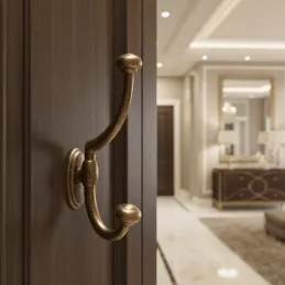 Rustikalna vješalica PLUTO / Starinska mjedenina