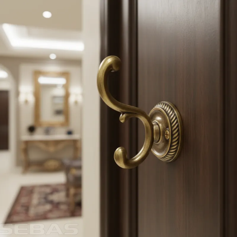 Rustikalna vješalica GALILEO / Stara mjedi