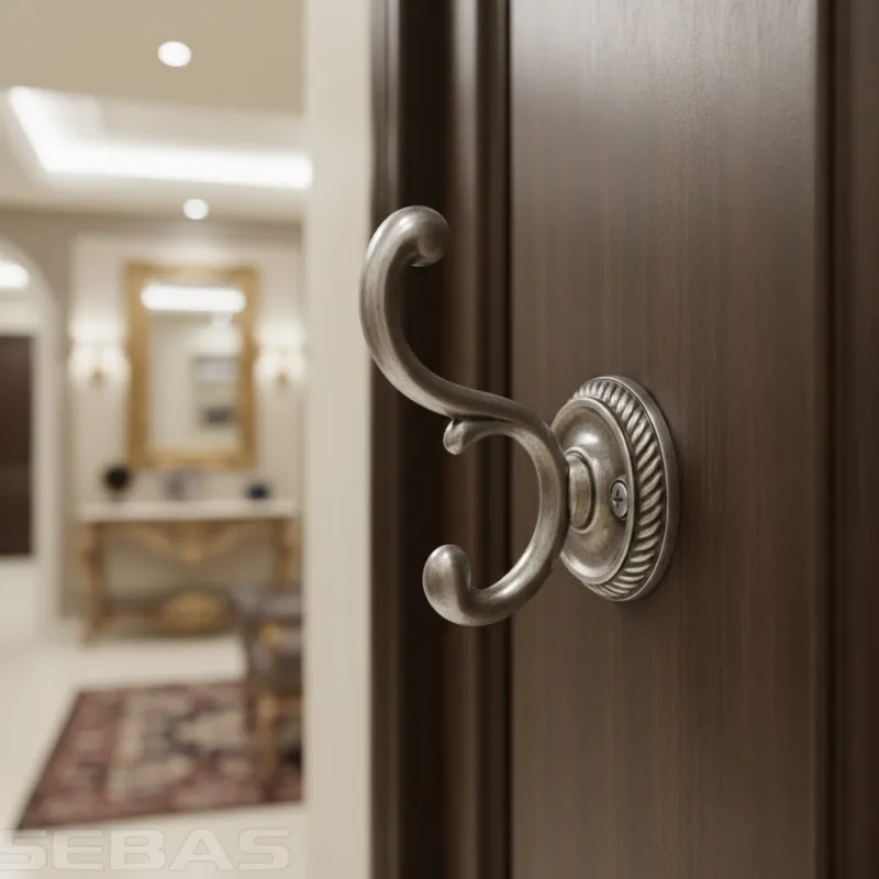 Rustikalna vješalica GALILEO / Staro srebrna