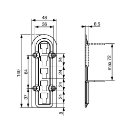 Okov za centralnu potporu kreveta