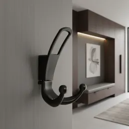 Vješalica LAMAR / Crna mat