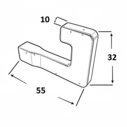 Vješalica CARMEN / Crna mat