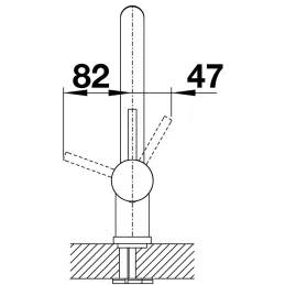 Baterija Blanco LINUS / Saten tamno čelik