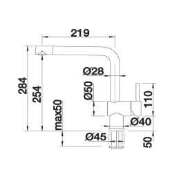 Baterija Blanco LINUS / krom