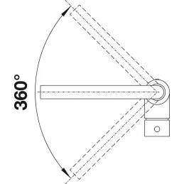 Baterija Blanco LINUS / krom