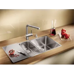 Baterija Blanco LINUS-S s tušem / PVD čelik