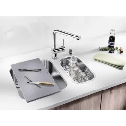 Baterija Blanco LINUS-S s tušem / PVD čelik