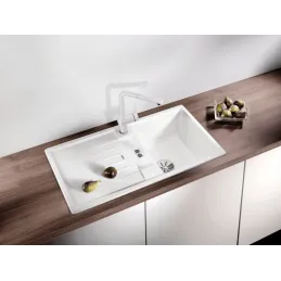 Baterija Blanco LINUS-S s tušem - silgranit / bijela