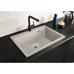 Baterija Blanco LINUS-S s tušem - silgranit / bijela