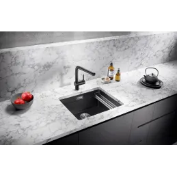 Baterija Blanco LINUS-S s tušem - silgranit / Soft bijela