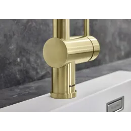 Baterija Blanco LINUS-S s tušem / Satensko zlatna