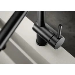 Baterija Blanco LINUS-S s izvlačivom tušem / Crna mat