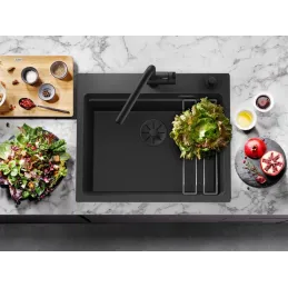 Baterija Blanco LINUS-S s izvlačivom tušem / Crna mat