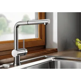 Baterija Blanco LINUS S - F - za prozor s tušem / Sjajni krom