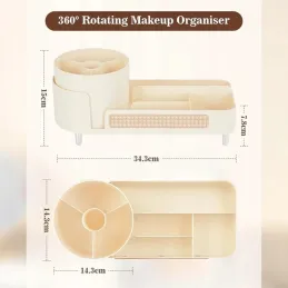 Rotirajući organizator za kozmetiku MAKEUP / Krem