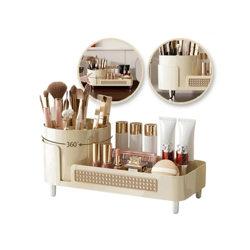 Rotirajući organizator za kozmetiku MAKEUP / Krem