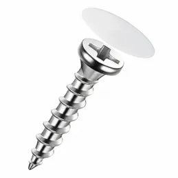 Samoljepljiva kapa ABS 10113 / Bijela glatka