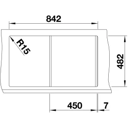 Nerđajući sudoper Blanco LIVIT 45 S Salto