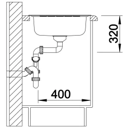 Nerđajući sudoper Blanco LIVIT 45 S Salto