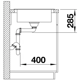 Nerezni sudoper Blanco LIVIT XL 6 S / s ekscentrom