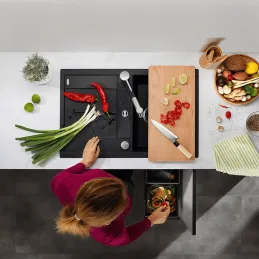 Kameninjski sudoper Blanco METRA 45 S / Kava