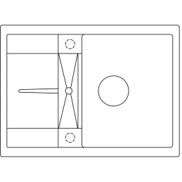 Kameninijski sudoper Blanco METRA 45 S Compact / Bijela