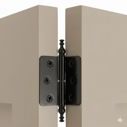 Ukrasna krilna šarka 78 mm / Crna sjajna