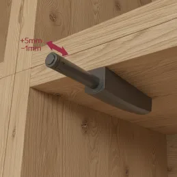 Piston za otvaranje vrata bez ručki MOVE Mini / Siva