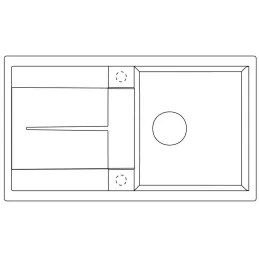 Kameninový sudoper Blanco METRA 5 S / Antracit