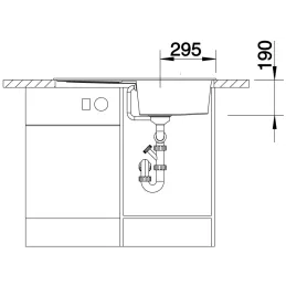 Kameninjski sudoper Blanco METRA 5 S / Bijela soft