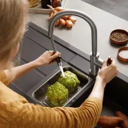 Kamenin sudoper Blanco METRA 6 S / Kava