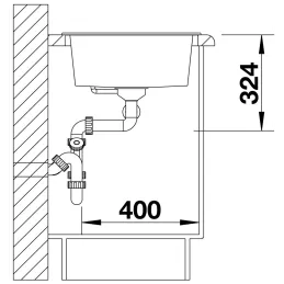 Kameninški sudoper Blanco METRA 9 / Bijela