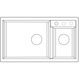 Kameninški sudoper Blanco METRA 9 / Bijela