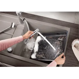 Kamenin sudoper Blanco METRA XL 6 S / Siva stijena