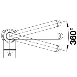 Baterija Blanco DARAS / silgranit / izvlačna tuš glava