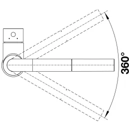 Baterija Blanco MILA / krom / tuš
