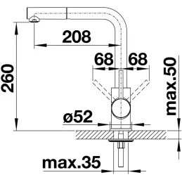 Baterija Blanco DARAS / krom
