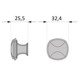 Ručka knopka MARON / Nehrđajući čelik