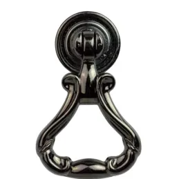 Rustikalna ručka gumb CORTINA / Crna sjajna