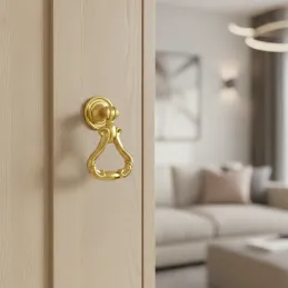 Rustikalna ručka knopka CORTINA / Sjajna zlatna