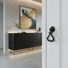 Rustikalna ručkica gumb CORTINA / Crna mat