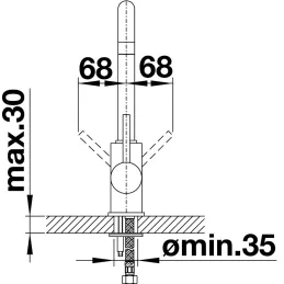 Baterija Blanco DARAS / krom