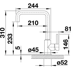 Baterija Blanco DARAS / krom