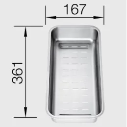 Nerezna zdjela Blanco za sudoper ZENAR 45 S i ZENAR XL 6 S