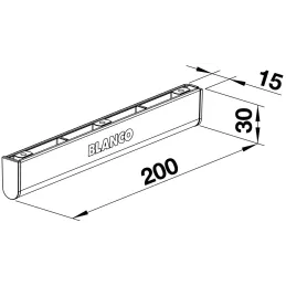 Otvaranje poklopca kante za otpad BLANCO MOVEX pomoću noge