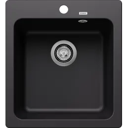 Kameninijski sudoper Blanco NAYA 45 / Crna