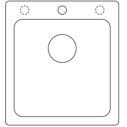Kameninjski sudoper Blanco NAYA 45 / Siva vulkan