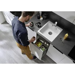 Kameninjski sudoper Blanco NAYA 45 / Siva vulkan