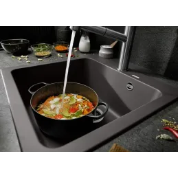 Kameninjski sudoper Blanco NAYA 5 / Siva vulkan