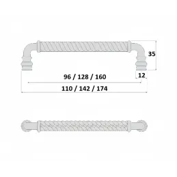 Ručka ROXOR / Antičko srebro
